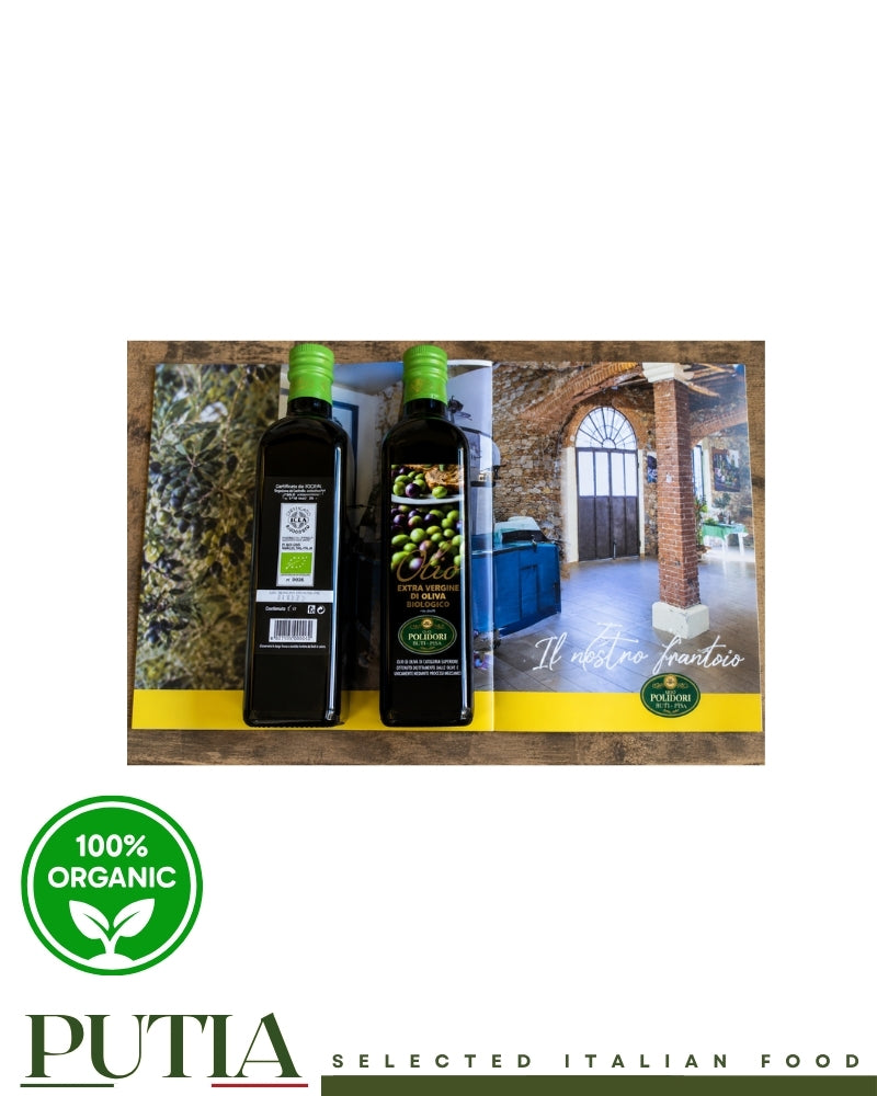 Polidori Olio Extravergine Biologico Toscano / Organic Tuscan Extra Virgin Olive Oil 1L