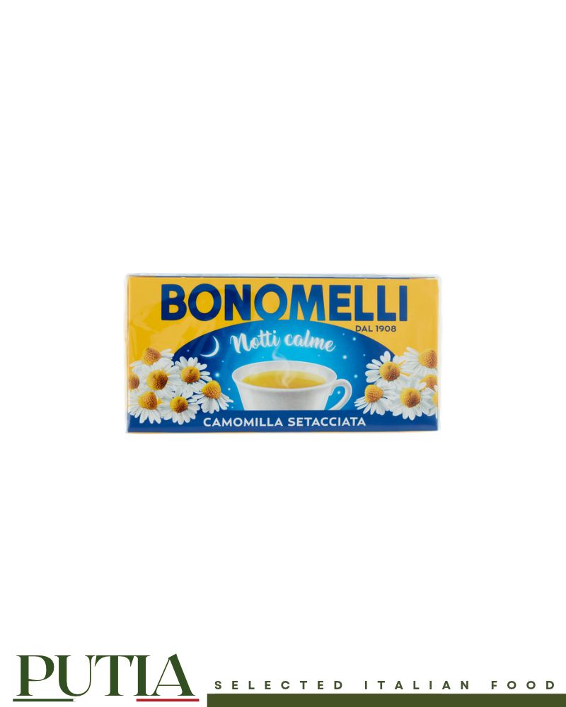 Bonimelli Chamomile Tea Bags – Italian Chamomile Infusion, Filtered Tea Bags