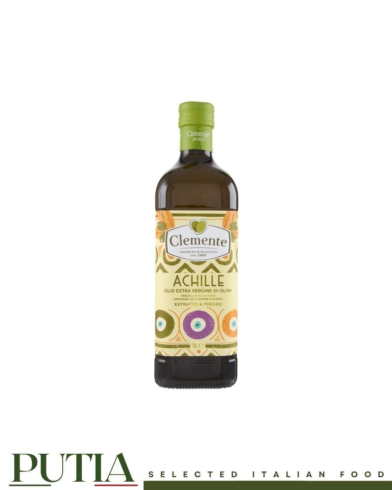 Clemente Achille Extra Virgin Olive Oil 1L - Italian Cold Pressed Extra Virgin Olive Oil