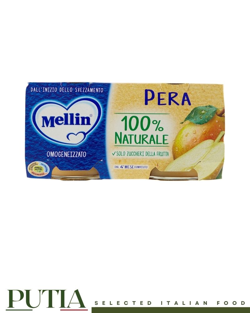 Mellin Banana Homogenised Baby Food 100g x2 โ Smooth Italian baby purรฉe with ripe banana, gently processed for infants from 4 months