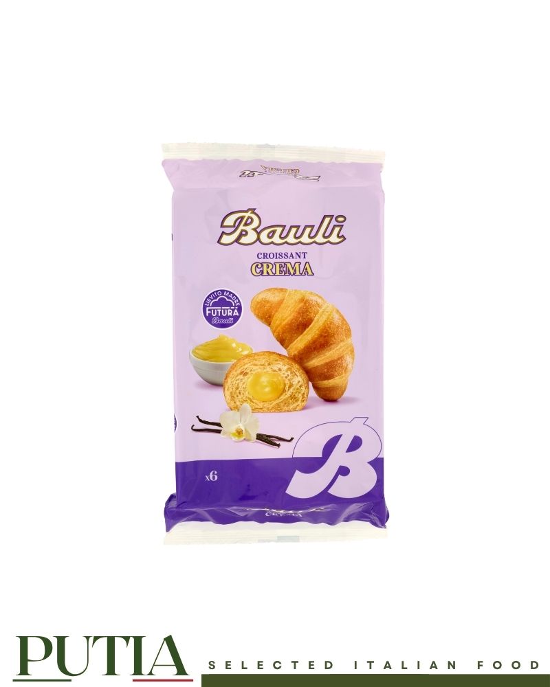 Bauli Croissant Crema x6 300g Italian croissants with vanilla cream filling