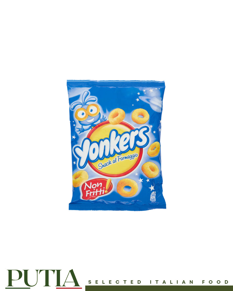 Yonkers cheese corn snack rings 100g bag