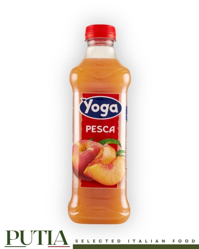 Yoga Peach Nectar 1L – Rich and velvety Italian peach nectar by Yoga, made with sun-ripened peaches for a naturally sweet and satisfying taste
