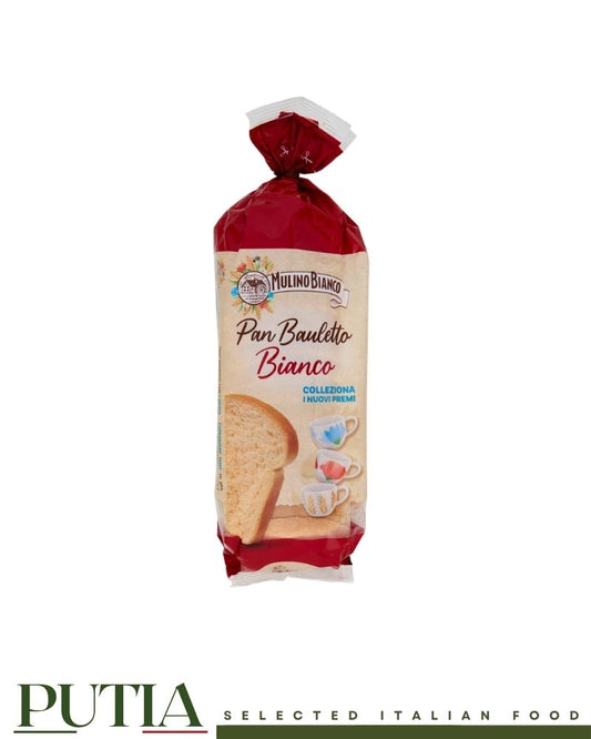 Mulino Bianco Pan Bauletto Bianco Italian sliced white bread loaf