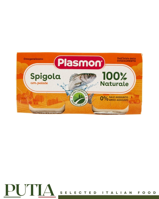 Plasmon Spigola con Patate sea bass and potato baby food 2 x 80g.