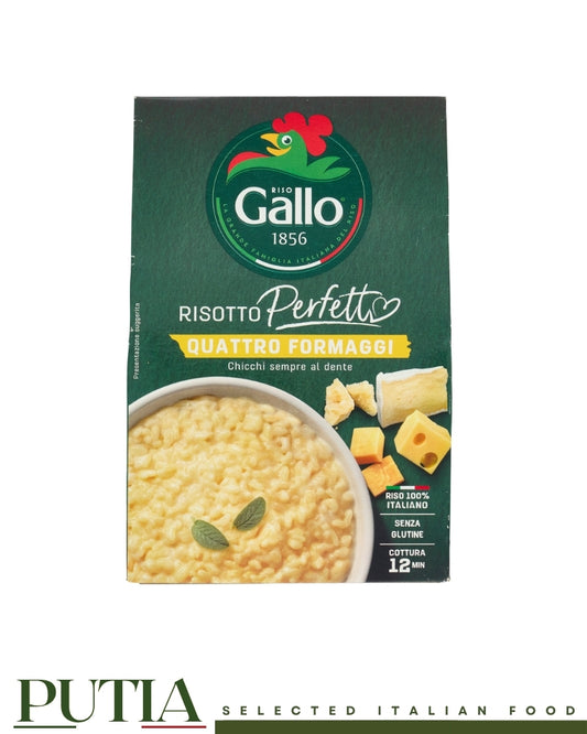 Riso Gallo Risotto Perfetto Quattro Formaggi 175g – Italian 4 Cheese Risotto | Gluten Free