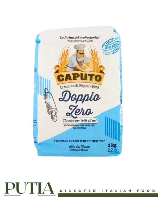 Caputo Doppio Zero – Italian Type 00 Soft Wheat Flour for All-Purpose Use, 1kg