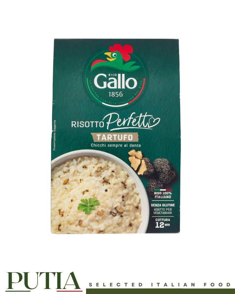 Riso Gallo Risotto Perfetto Tartufo – Italian Truffle Risotto, Gluten Free, Vegetarian, 175g