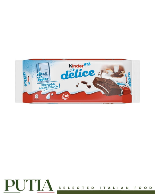 Kinder Delice – Chocolate & Milk Snack, 10 Pack.