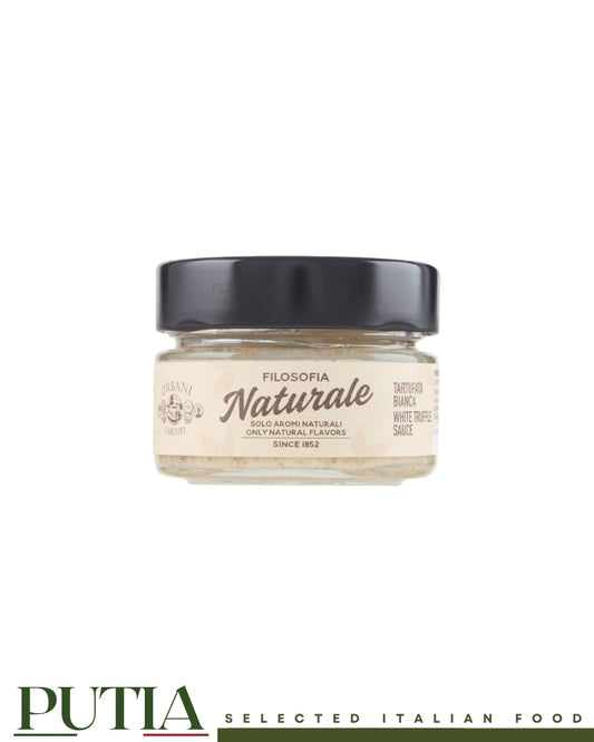 Urbani Filosofia Naturale tartufata bianca white truffle sauce 80g jar, Putia Selected Italian Food.