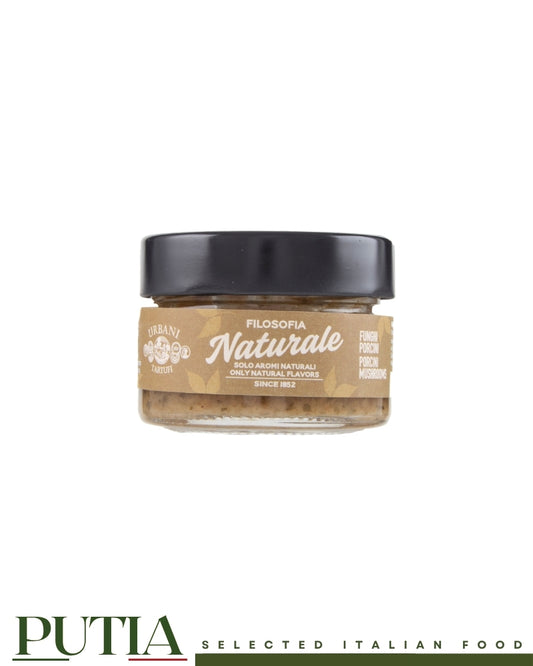 Urbani Filosofia Naturale funghi porcini mushroom sauce 80g jar, Putia Selected Italian Food.