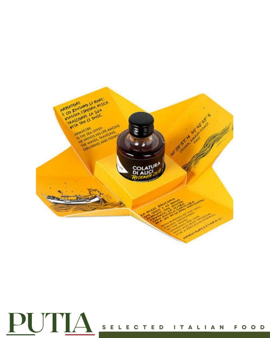 Armatore Colatura di Alici Riserva 50ml, traditional Italian anchovy extract from Cetara on the Amalfi Coast