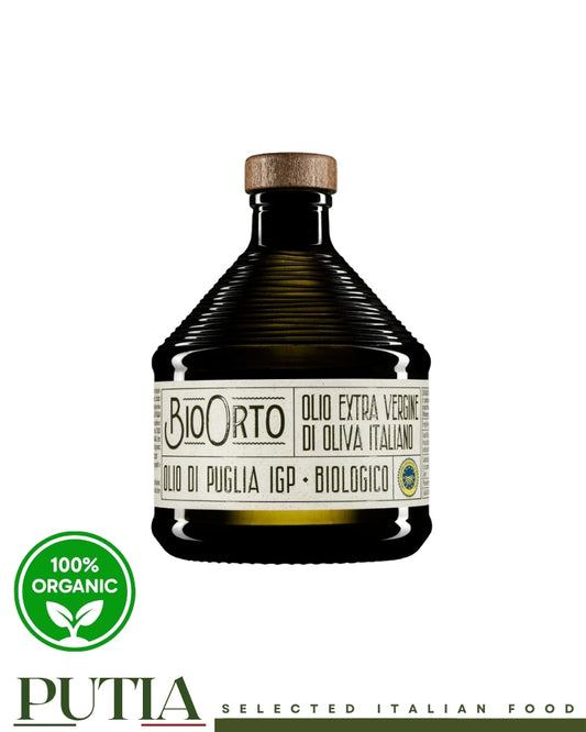 Bio Orto, Olio di Puglia, Puglia IGP, Organic Olive Oil, Organic EVOO, Extra Virgin Olive Oil, Italian Olive Oil, Puglian Olive Oil, Puglia, Apulia, Peranzana, Ogliarola, IGP, Italian Food, Premium Olive Oil, Made in Italy
