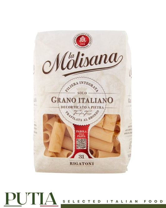 La Molisana Rigatoni N.31 500g – Italian bronze-cut pasta from 100% stone-milled Italian durum wheat