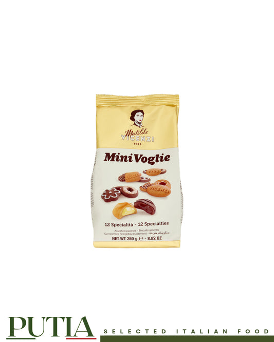 Matilde Vicenzi Mini Voglie Assorted Italian Biscuits, 12 Varieties, 250g