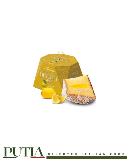Dolcesicilia Dais Pandoro Sole Siciliano 1kg with Sicilian lemon cream – Italian Christmas Pandoro Made in Italy | Putia Italian Food Box UK