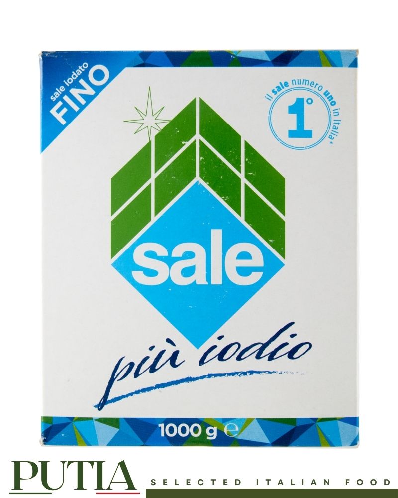 Italkali Sale di Sicilia Iodato Fino 1kg - Sicilian Fine Iodised Sea Salt
