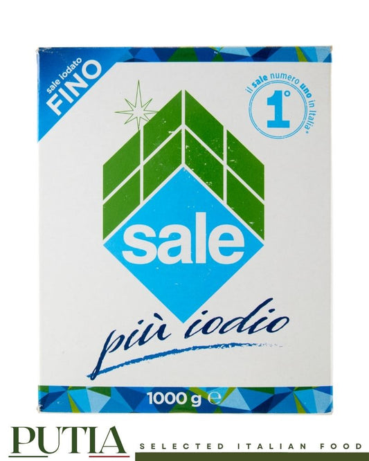 Italkali Sale di Sicilia Iodato Fino 1kg - Sicilian Fine Iodised Sea Salt