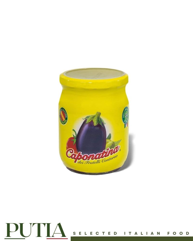 Fratelli Contorno Caponatina di Melanzane 540g - Italian Sicilian Aubergine Caponata