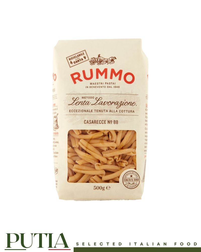 Rummo Casarecce N.88 500g – slow-worked Italian durum wheat pasta, Metodo Lenta Lavorazione, Kosher certified, since 1846

