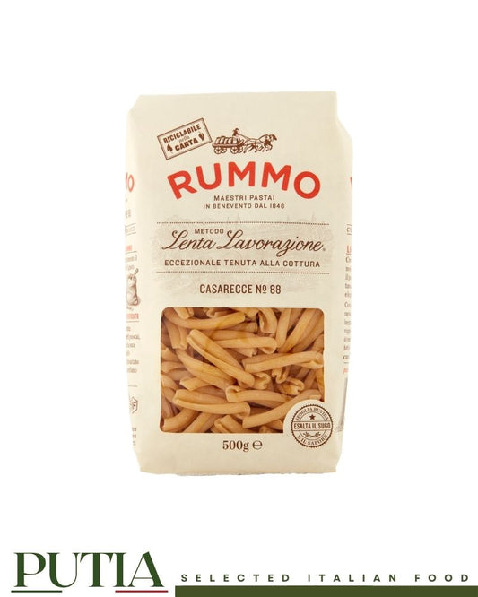 Rummo Casarecce N.88 500g – slow-worked Italian durum wheat pasta, Metodo Lenta Lavorazione, Kosher certified, since 1846

