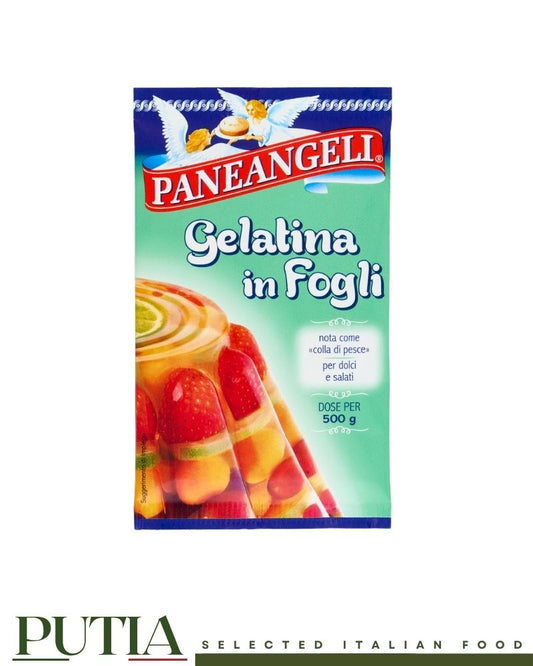 Paneangeli leaf gelatine 6 sheets 12g – Italian setting agent for desserts, panna cotta and jellies