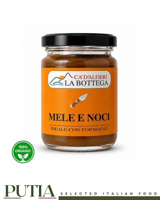 Ca' D'Alfieri La Bottega Mele e Noci 100g – Italian apple and walnut preserve, made in Bardi, Italy