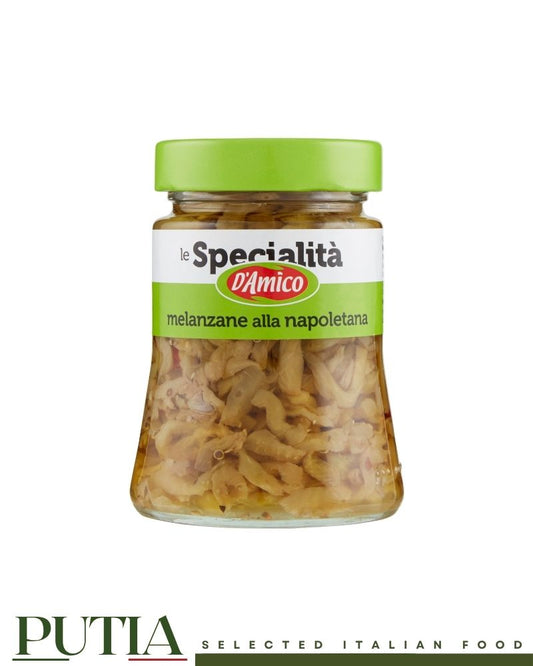 D'Amico aubergine fillets Napoletana style 280g – Italian grilled aubergine in tomato sauce