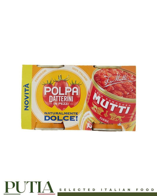 Mutti Polpa di Datterini – Italian sweet datterino tomato pulp, twin pack 2×300g tins, vegan and gluten-free

