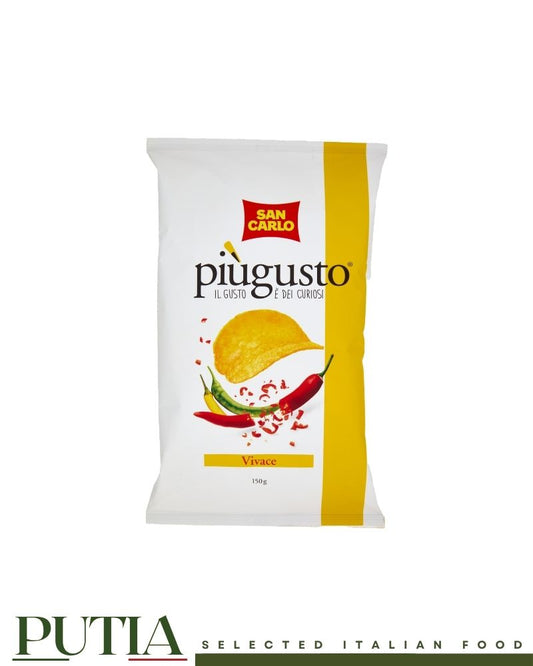 San Carlo Più Gusto Pomodorini 150g Italian tomato flavoured crisps gluten free potato chips