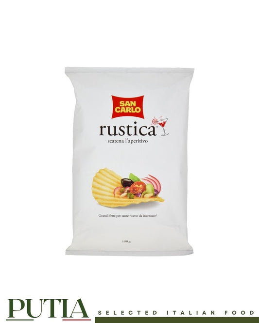 San Carlo Rustica Crisps 190g Italian thick cut potato crisps gluten free sharing bag