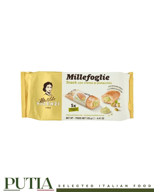 Vicenzi Millefoglie al Pistacchio 125g Italian pistachio filled puff pastry