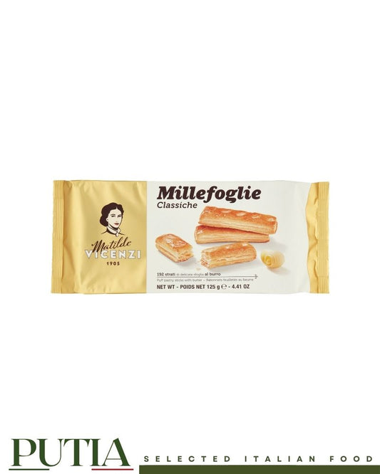 Vicenzi Millefoglie Classiche 125g Italian butter puff pastry biscuits
