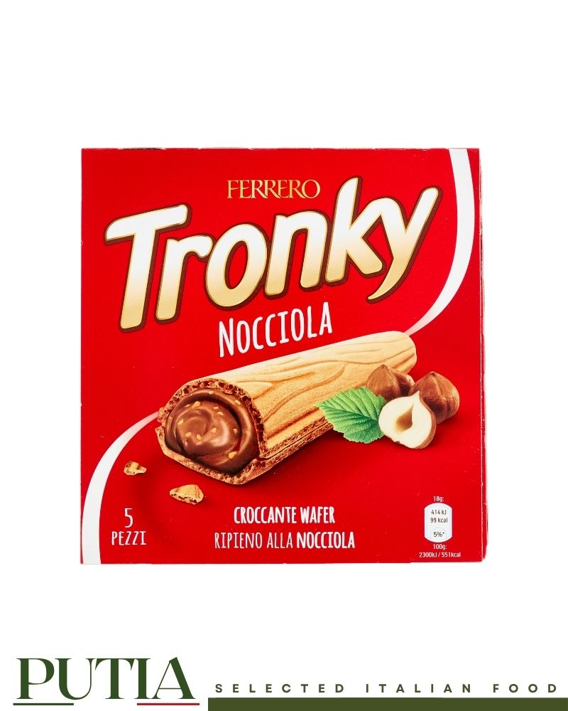 Ferrero Tronky Nocciola x5 90g crispy wafer bars with hazelnut filling