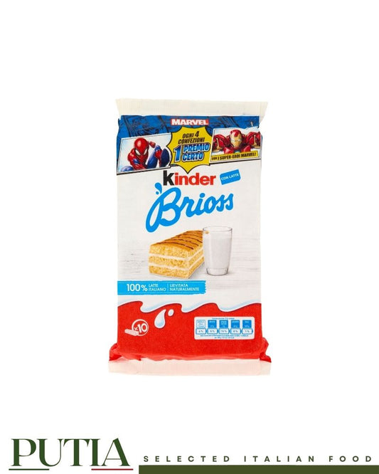 Kinder Brioss x10 270g Italian brioche snack cakes with milk filling