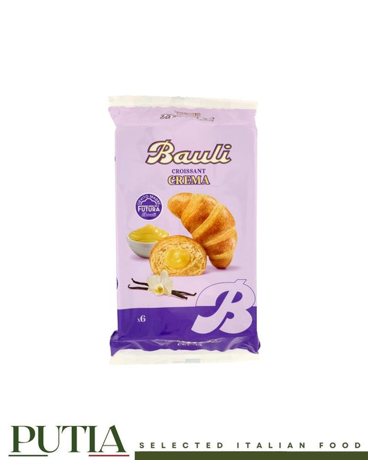 Bauli Croissant Crema x6 300g Italian croissants with vanilla cream filling