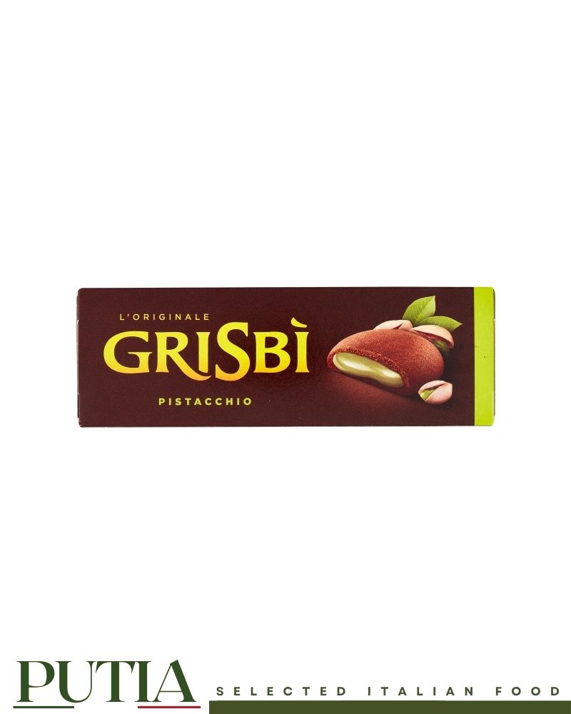 Grisbì Pistacchio 135g Italian shortbread biscuits with pistachio filling