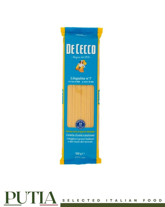 De Cecco Linguine n.7 pasta italiana di semola di grano duro 500g | PUTIA Selected Italian Food