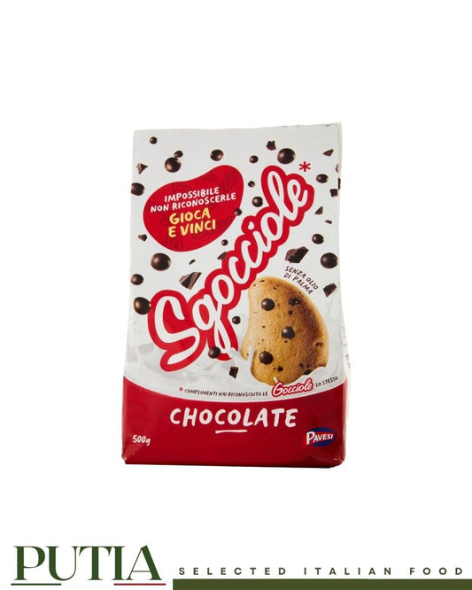 Pavesi Gocciole Cioccolato 500g Italian chocolate chip biscuits
