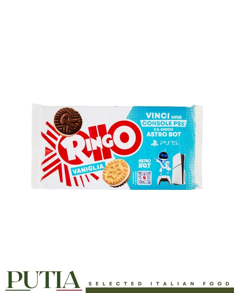 Pavesi Ringo Vaniglia x6 330g cocoa sandwich biscuits with vanilla filling