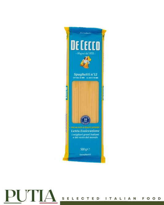 De Cecco Spaghetti N.12 500g – Pasta Italiana di Semola di Grano Duro