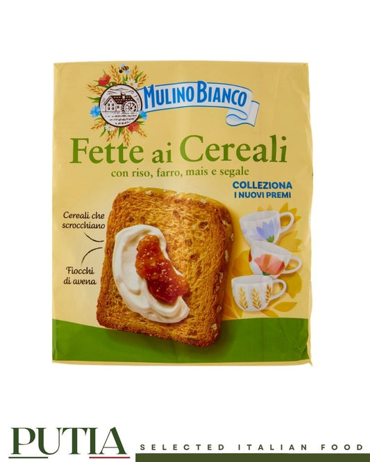 Mulino Bianco Fette ai Cereali Italian Wholegrain Cereal Toast 315g
