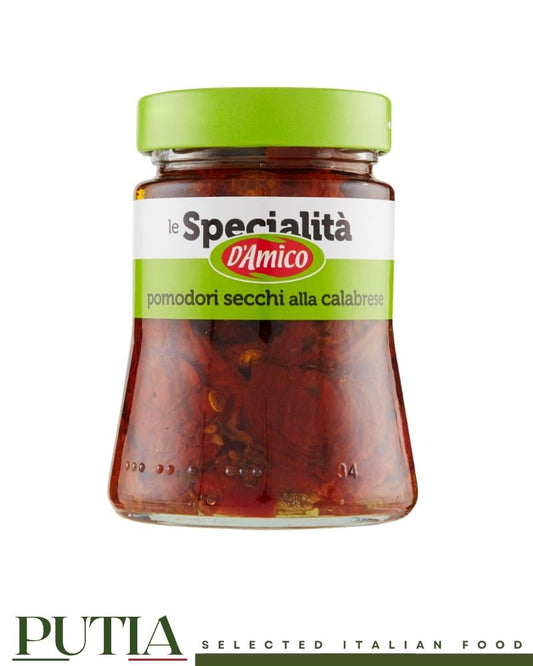 D’Amico Calabrian-style sun-dried tomatoes in oil, authentic Italian antipasto