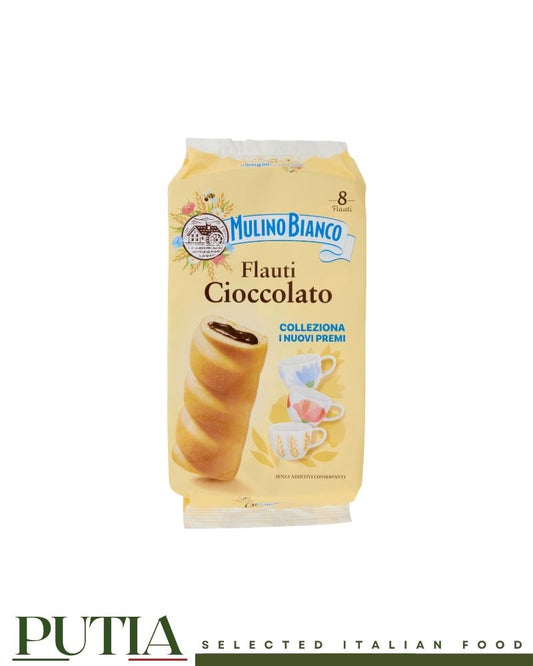 Mulino Bianco Flauti Cioccolato x8 280g Italian snack cakes with chocolate filling