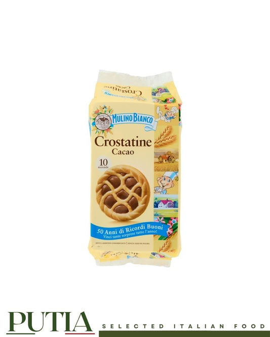 Mulino Bianco Crostatina Cacao x10 400g Italian shortcrust pastries with cocoa filling