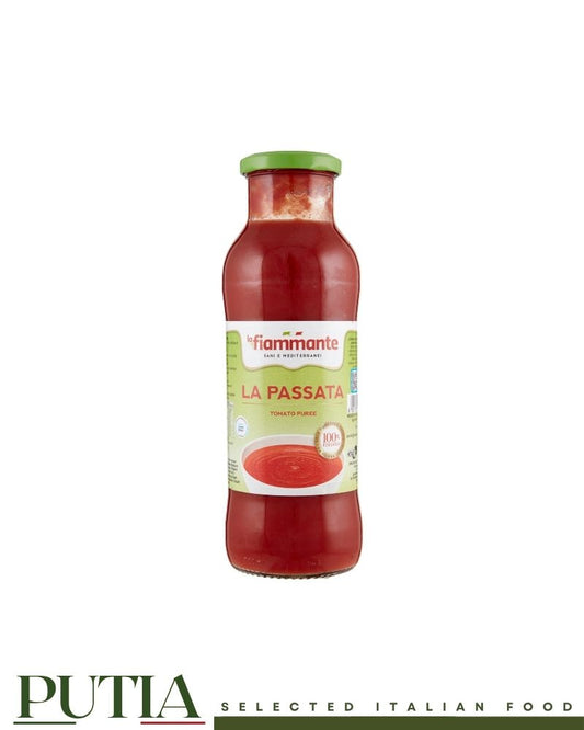 Fiammante Italian Passata di Pomodoro 700g – 100% fresh Italian tomatoes, short supply chain, Kosher certified, no concentrates, ISO 22005

