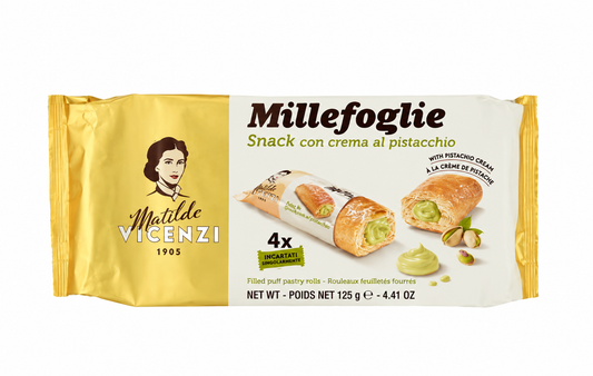 Vicenzi Millefoglie al Pistacchio 125g Italian pistachio filled puff pastry