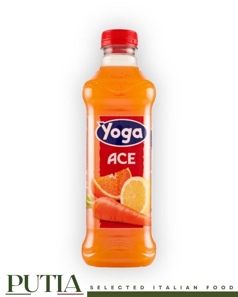 Yoga ACE Orange Carrot & Lemon 1L – Vibrant Italian vitamin drink by Yoga, blending orange, carrot and lemon for a naturally rich source of vitamins A, C and E