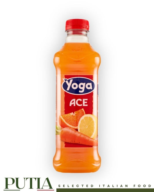 Yoga ACE Orange Carrot & Lemon 1L – Vibrant Italian vitamin drink by Yoga, blending orange, carrot and lemon for a naturally rich source of vitamins A, C and E