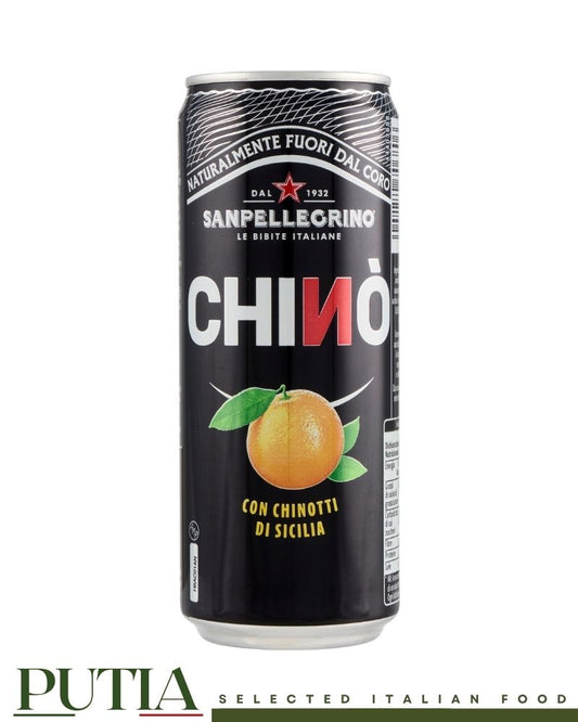 Sanpellegrino Chinotto 330ml – Iconic Italian bittersweet sparkling drink made with chinotto citrus, a classic of the Italian aperitivo tradition